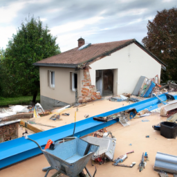 Extension de maison avec véranda-salle à manger Landerneau